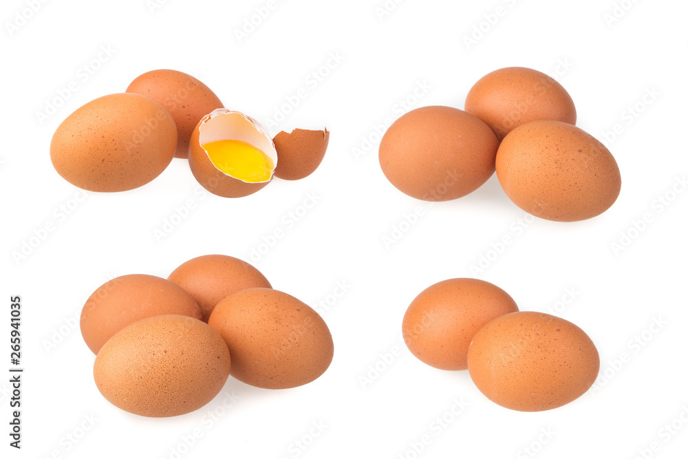 eggs isolated on white background eggs isolated on white background