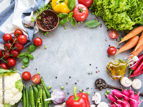 Fresh summer vegetables