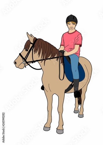 Girl on a pony