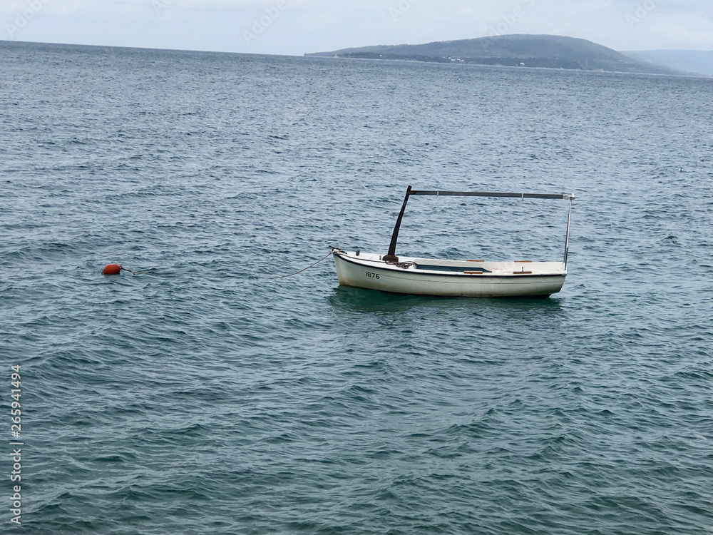 Naklejka premium Lonely boat