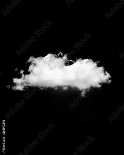 Clouds on black background . free use for edited