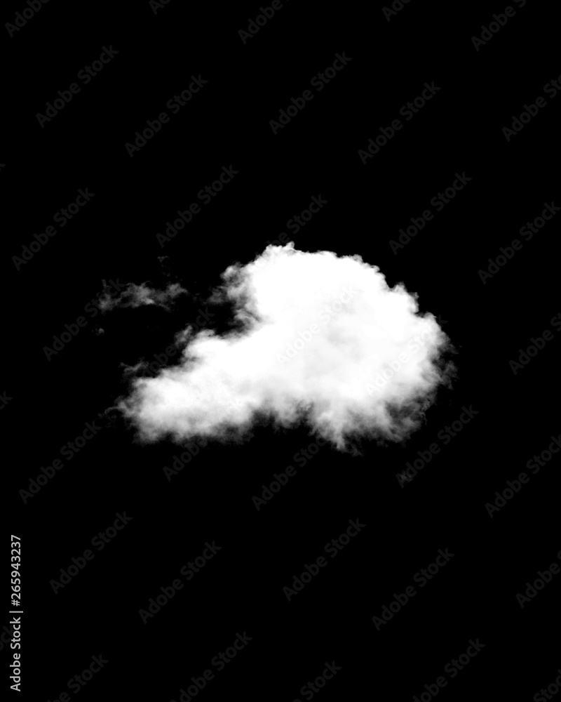 Clouds on black background #3 . free use for edited