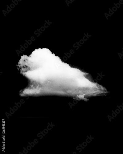 Clouds on black background #2 . free use for edited