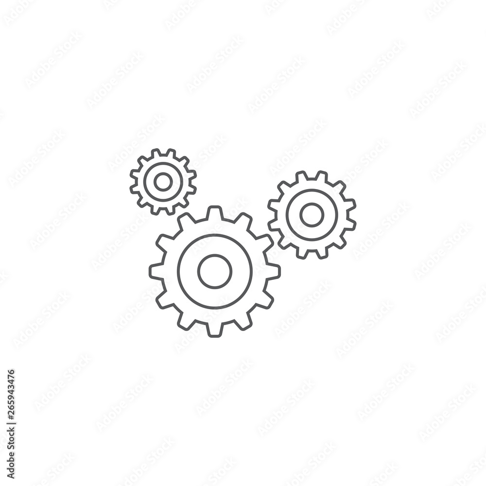 gear vector icon concept, isolated on white background