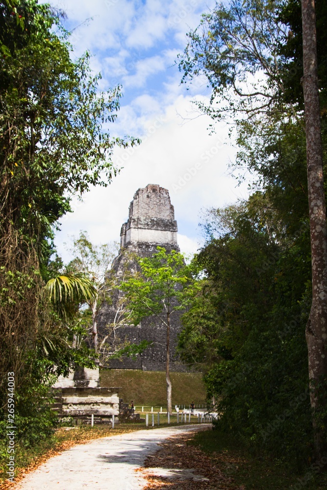 Mayan Temples in Tikal National Park, Peten, Guatemala, Central America
