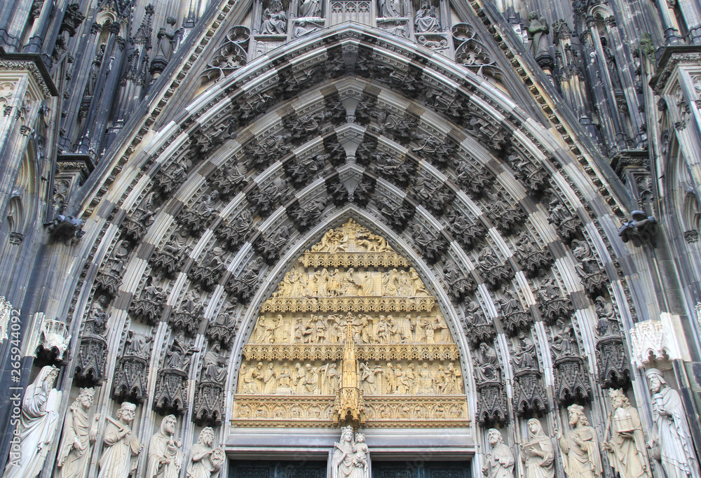Cologne Cathedral facade, Germany