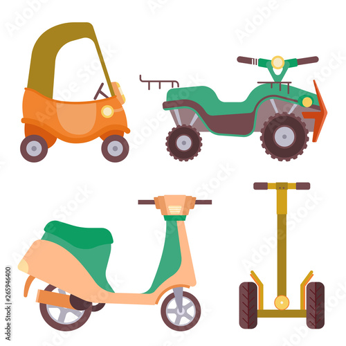 Different urban park activity sport transport