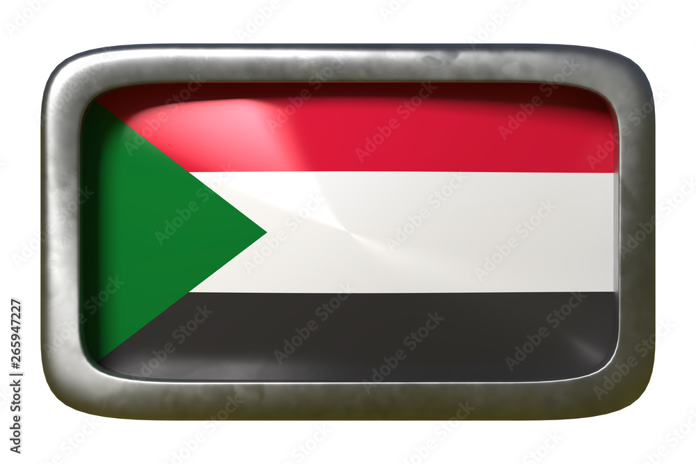 North Sudan flag sign North Sudan flag sign