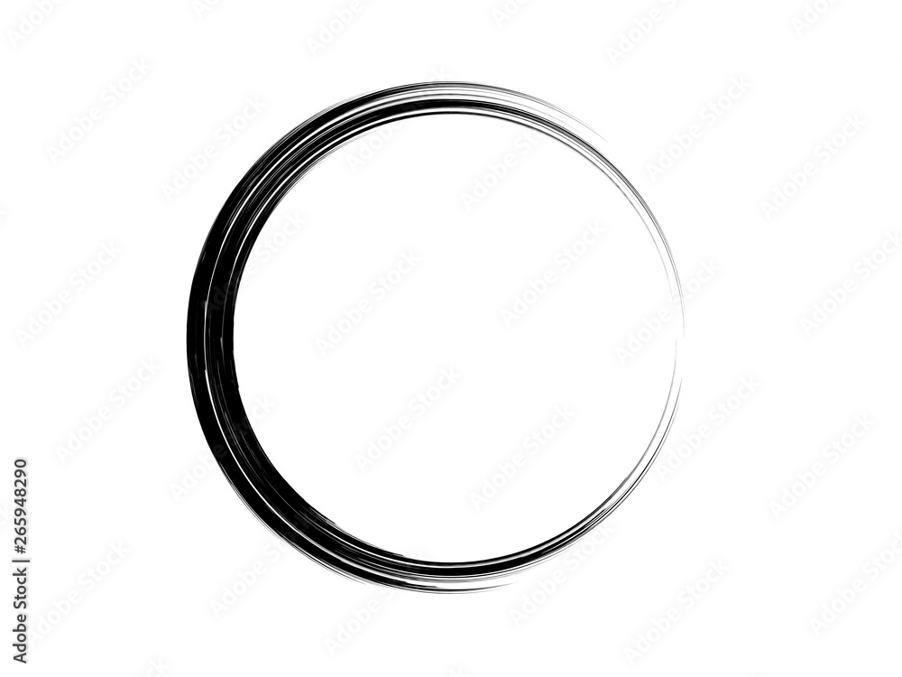 Grunge circle made of black paint with brush.Grunge ink circle.Grunge oval element. Grunge circle made of black paint with brush.Grunge ink circle.Grunge oval element.