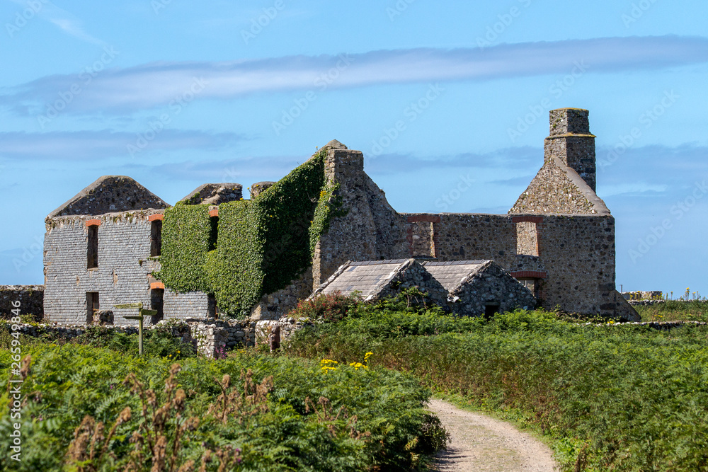 Fototapeta premium Shell of old house.
