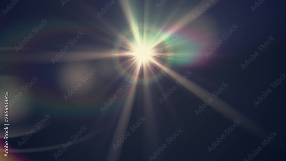 Fototapeta premium lights optical lens flares shiny bokeh illustration art background new natural lighting lamp rays effect colorful bright stock image