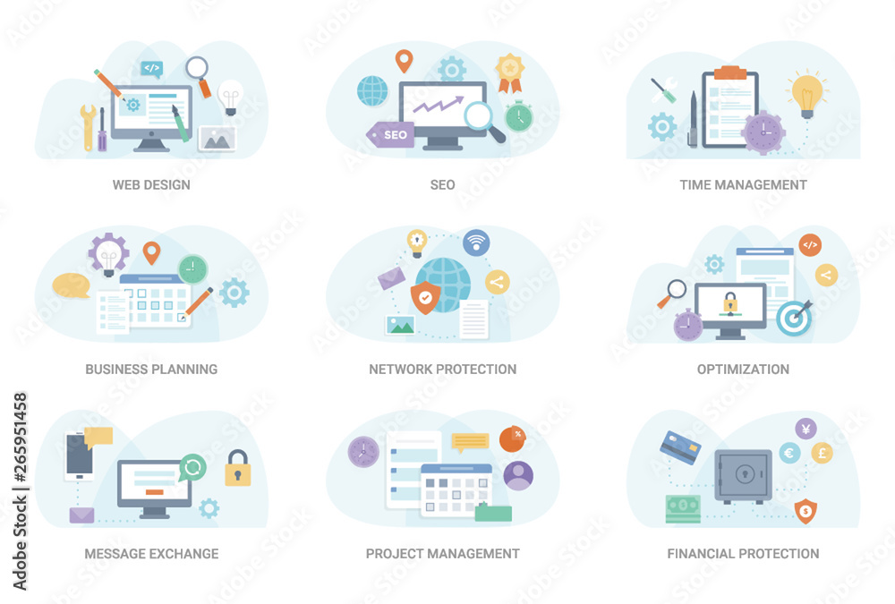 Finance Flat Illustration Pack Finance Flat Illustration Pack
