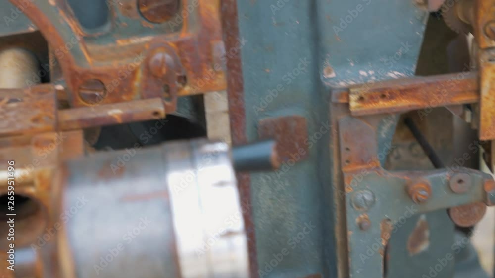 smooth movement on rusty and machine printing mechanism.