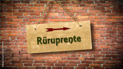 Schild 388 - Rüruprente