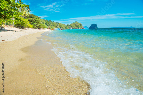 Beautiful beach at tropical island