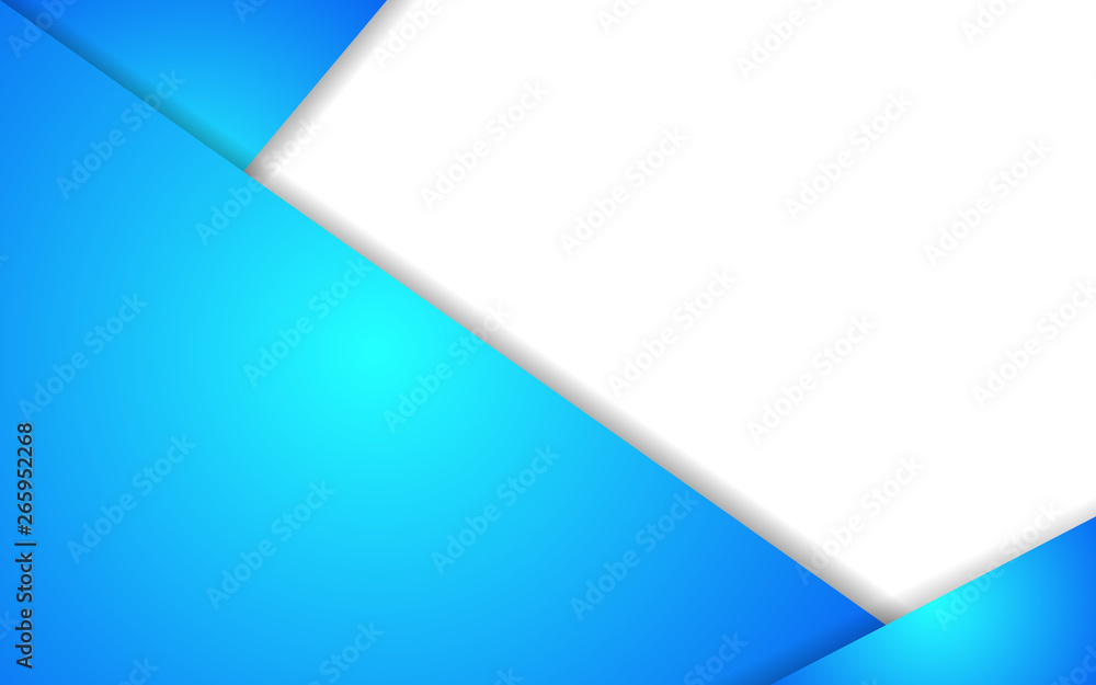 Blue vector background geometric and overlap layer on white space for text design Blue vector background geometric and overlap layer on white space for text design