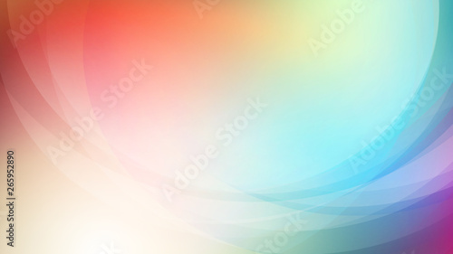 Abstract blurred colorful background with curved