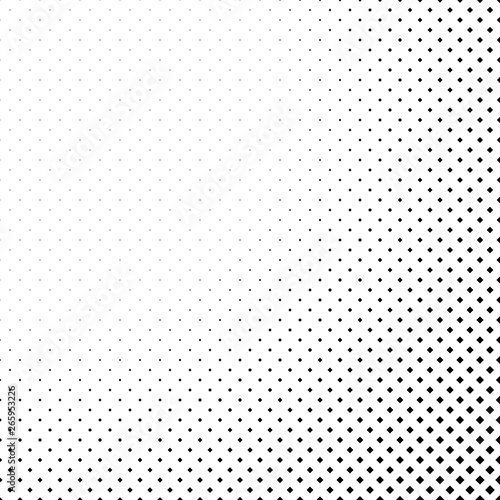 Monochrome abstract geometrical halftone square pattern background from squares
