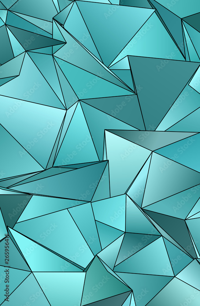 Obraz premium Abstract Low-Poly background. triangulated texture. Design 3d. Polygonal geometrical pattern. Triangular modern style