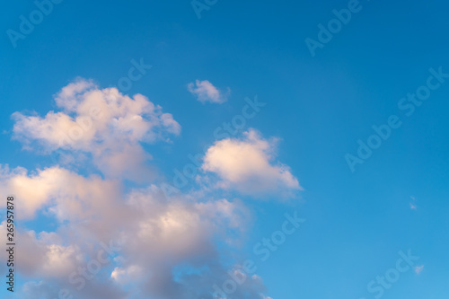 Beautiful cloudy sky background. Nature. Summer day