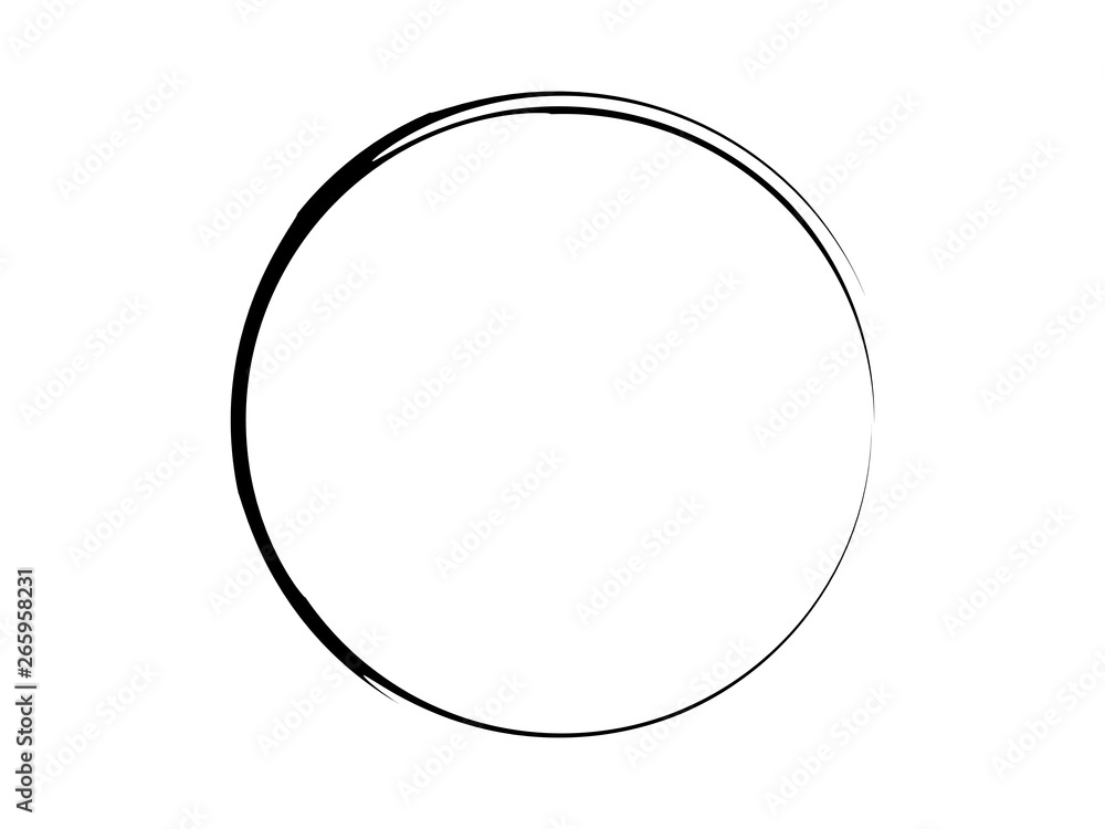 Grunge thin circle made for your design.Grunge brush circle. Grunge thin circle made for your design.Grunge brush circle.