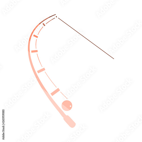 Icon Of Curved Fishing Tackle