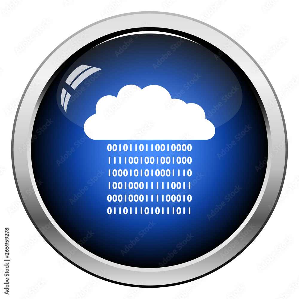 Cloud Data Stream Icon Cloud Data Stream Icon