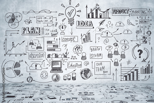 Marketing and finance concept