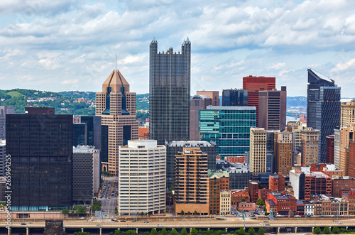 View of the downtown Pittsburgh, Pennsylvania skyline photo