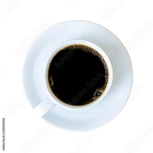 Coffee isolated on white background clipping path.