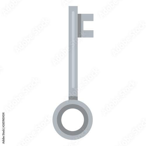 Vector Single Flat Key Antique Icon