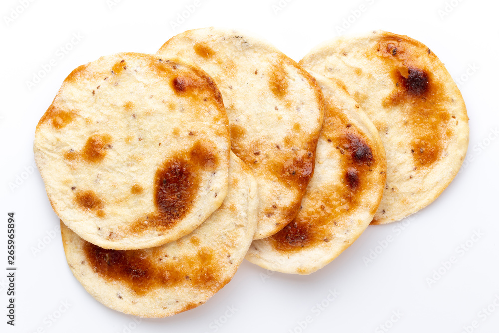 Flatbreads. Arab Bread isolated on white background. Flatbreads. Arab Bread isolated on white background.