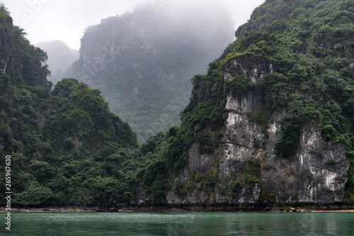 Serene islands with fog covering each island further back - in HaLong Bay, Vietnam © John