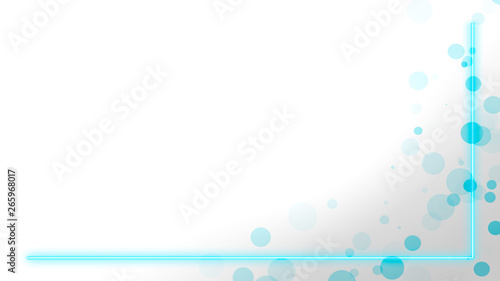 Turquoise neon lights with ...