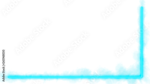 Turquoise neon lights with ...