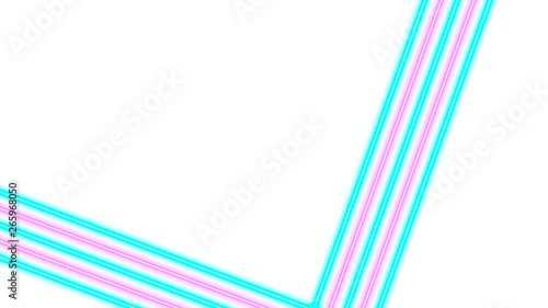 Turquoise and pink neon lig...