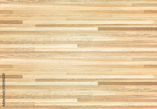 Hardwood maple basketball court floor viewed from above.