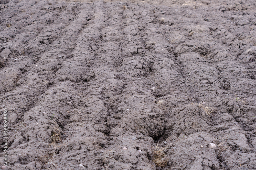 frshly plowed agriculture fields