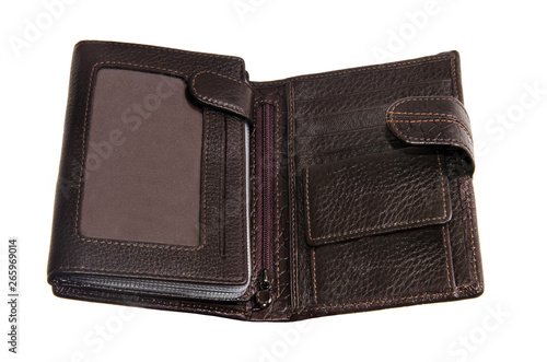 big brown leather men's stylish wallet