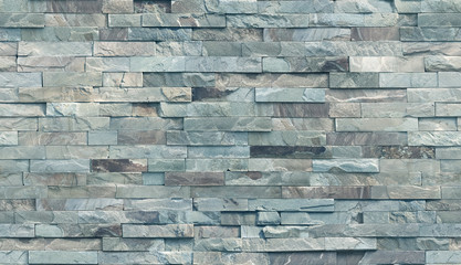 Acrylglasbilder Steinmauer-Texturmuster Streifenmuster auf nahtloser Steinwand  © Kostiantyn