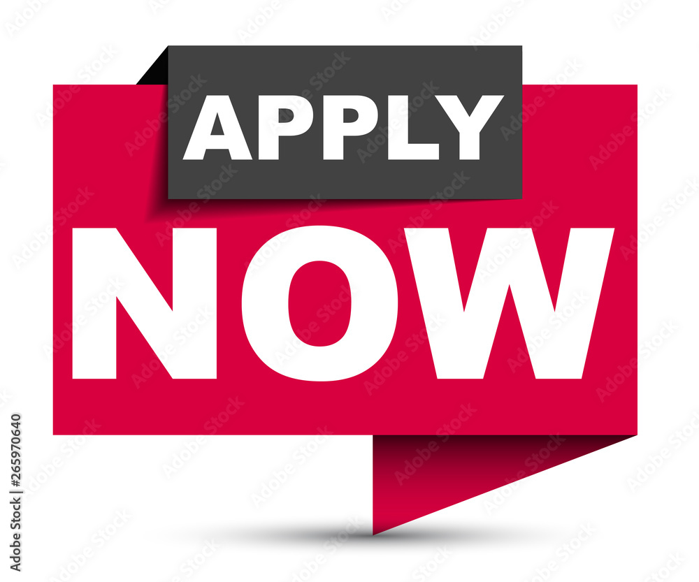 red vector banner apply now red vector banner apply now