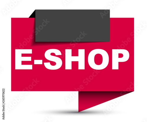 red vector banner eshop