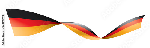 Germany flag, vector illustration on a white background