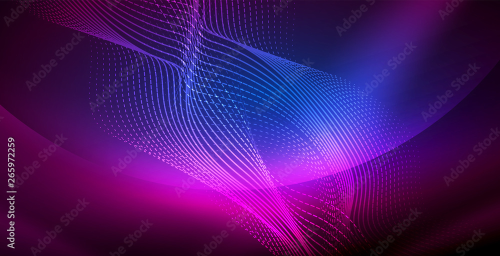 Neon lines shiny glowing background Neon lines shiny glowing background