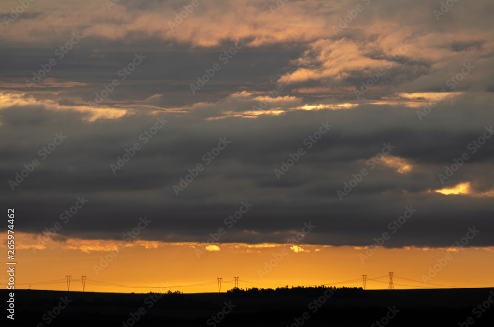 motos e por do sol