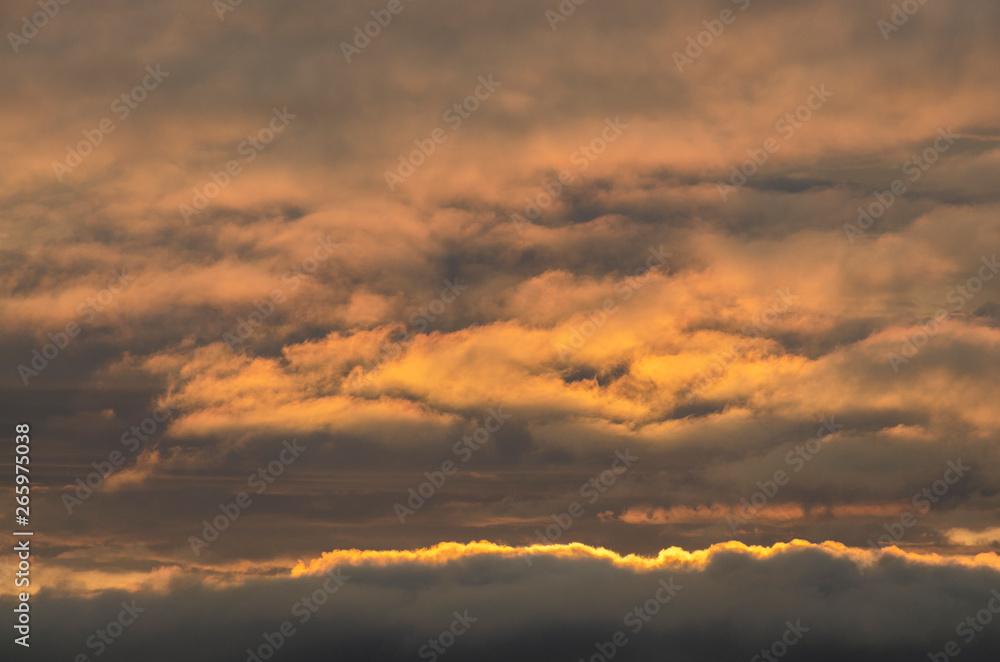 Obraz premium zachód słońca chmury