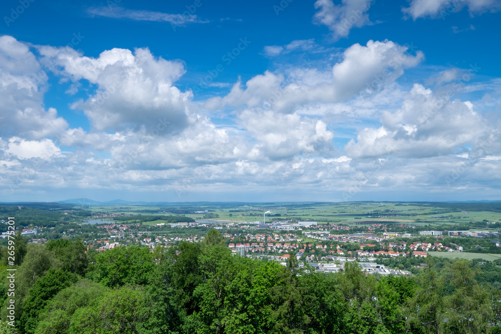 Blick von der Veste Coburg in Richtung Hildburghausen