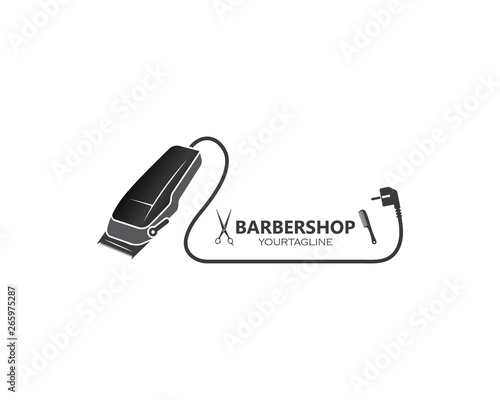 clippers icin vector  for barber business illustration