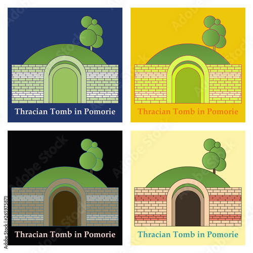 Landmarks of Bulgaria. Thracian Tomb in Pomorie