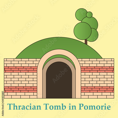 Landmarks of Bulgaria. Thracian Tomb in Pomorie